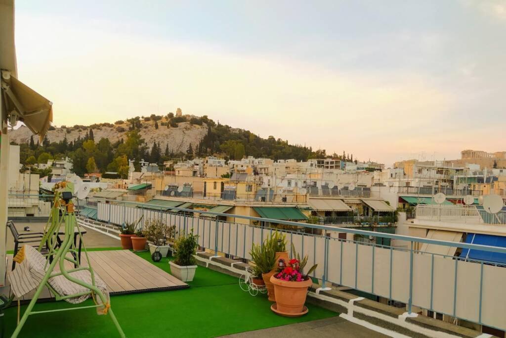 Rooftop Studio, Acropolis View! أثينا المظهر الخارجي الصورة